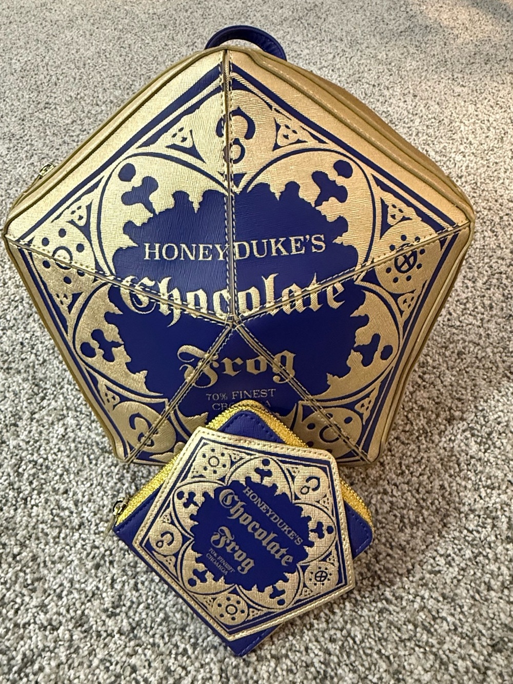 Loungefly Harry Potter Honeydukes Chocolate Frog Backpack Wallet Set NWOT